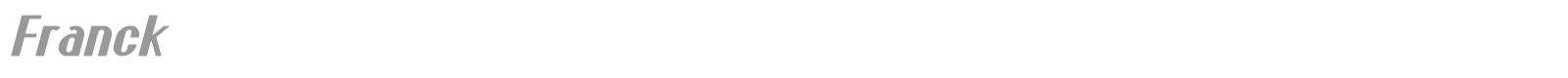 Franck font preview